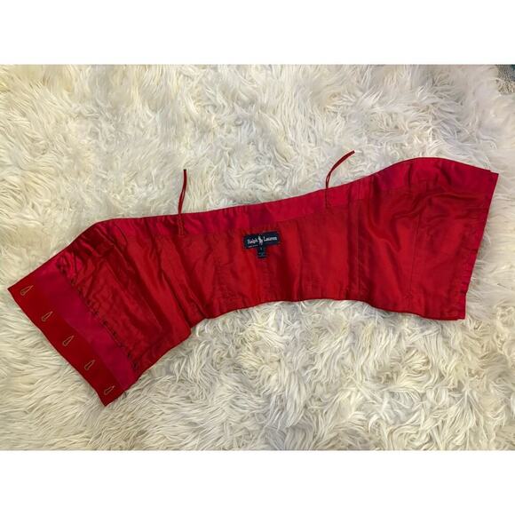 Ralph Lauren Purple Label Vintage Bustier Strapless Corset Top Runway 1990 Gold - Picture 6 of 16